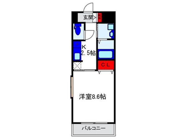 アジュール豊中本町の物件間取画像